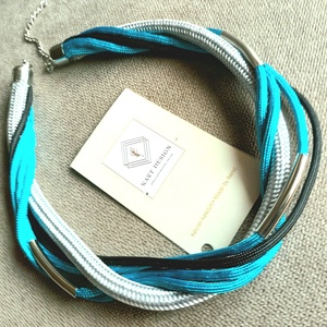 Türkiz fényben statement nyaklánc - ékszer - nyaklánc - statement nyaklánc - Meska.hu