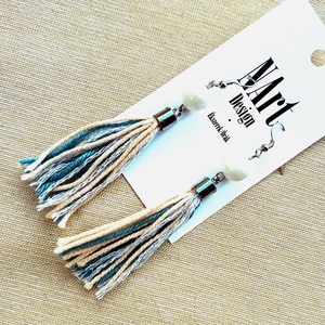 Melírozott bojtoska  - ékszer - fülbevaló - rojtos fülbevaló - Meska.hu