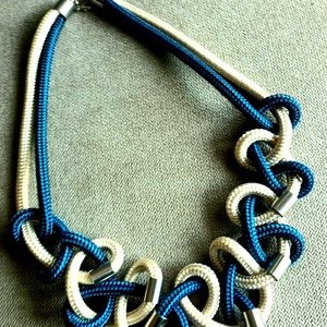 Kék hullám Design nyaklánc - ékszer - nyaklánc - statement nyaklánc - Meska.hu