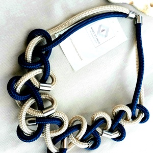 Kék hullám Design nyaklánc - ékszer - nyaklánc - statement nyaklánc - Meska.hu