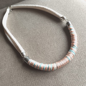 Pasztell türkíz - ékszer - nyaklánc - statement nyaklánc - Meska.hu