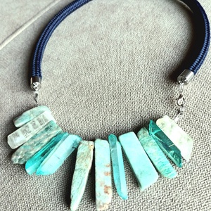 Türkíz ásvány nyaklánc - Meska.hu