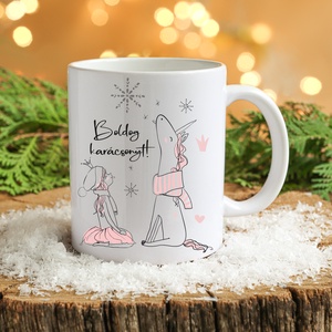 Unikornisos bögre, Karácsony, Karácsonyi lakásdekoráció, Ünnepi asztaldekoráció, Fotó, grafika, rajz, illusztráció, MESKA