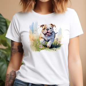 francia bulldog póló - ruha & divat - női ruha - póló, felső - Meska.hu