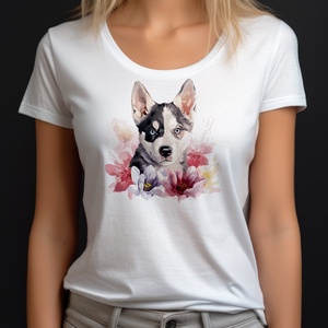 husky póló - ruha & divat - női ruha - póló, felső - Meska.hu