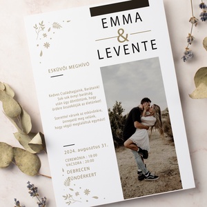 Esküvői meghívó - saját fotóval, Esküvő, Meghívó & Kártya, Meghívó, Fotó, grafika, rajz, illusztráció, MESKA