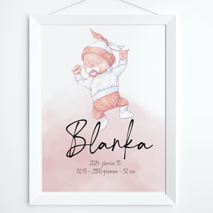 Babaköszöntő plakát, Otthon & Életmód, Babaszoba, gyerekszoba, Babaszoba dekoráció, Fotó, grafika, rajz, illusztráció, MESKA