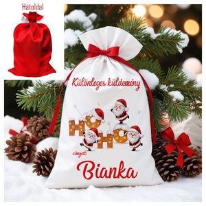 Névre szóló Mikulás zsák, Karácsony, Mikulás, Mikulás zsák, Fotó, grafika, rajz, illusztráció, MESKA