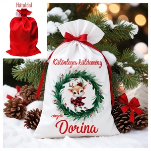 Névre szóló Mikulás zsák, Karácsony, Mikulás, Mikulás zsák, Fotó, grafika, rajz, illusztráció, MESKA