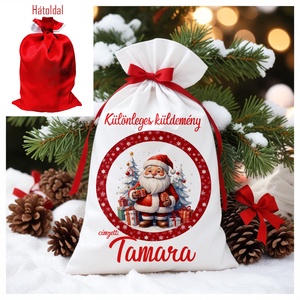 Névre szóló Mikulás zsák, Karácsony, Mikulás, Mikulás zsák, Fotó, grafika, rajz, illusztráció, MESKA