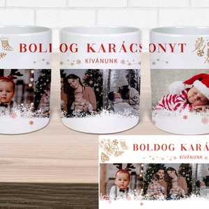 Karácsonyi bögre saját fotóval, Otthon & Életmód, Konyhafelszerelés, tálalás, Tálalás, Bögre & Csésze, Fotó, grafika, rajz, illusztráció, MESKA