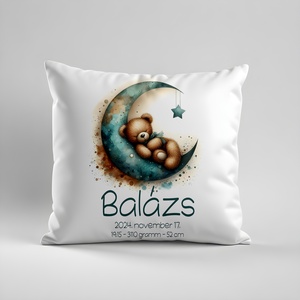 Babaköszöntő kispárna, Otthon & Életmód, Babaszoba, gyerekszoba, Babaszoba dekoráció, Fotó, grafika, rajz, illusztráció, MESKA