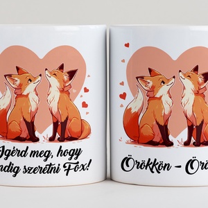 Valentin napi páros bögre szett, Otthon & Életmód, Konyhafelszerelés, tálalás, Tálalás, Bögre & Csésze, Fotó, grafika, rajz, illusztráció, MESKA