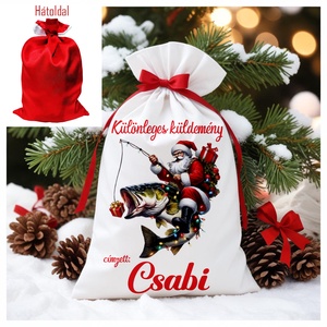 Névre szóló Mikulás zsák, Karácsony, Mikulás, Mikulás zsák, Fotó, grafika, rajz, illusztráció, MESKA