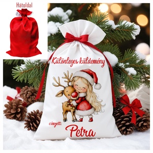 Névre szóló Mikulás zsák, Karácsony, Mikulás, Mikulás zsák, Fotó, grafika, rajz, illusztráció, MESKA