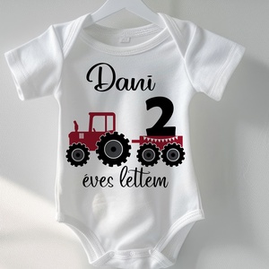 Szülinapi body - egyedi grafikával, Ruha & Divat, Babaruha & Gyerekruha, Body, Fotó, grafika, rajz, illusztráció, MESKA