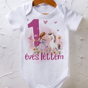 Szülinapi body - egyedi grafikával, Ruha & Divat, Babaruha & Gyerekruha, Body, Fotó, grafika, rajz, illusztráció, MESKA