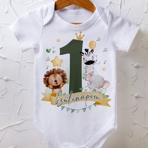 Szülinapi body - egyedi grafikával, Ruha & Divat, Babaruha & Gyerekruha, Body, Fotó, grafika, rajz, illusztráció, MESKA