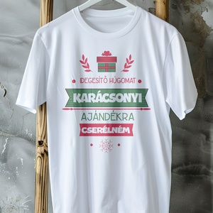 Karácsonyi póló, Ruha & Divat, Női ruha, Póló, felső, Fotó, grafika, rajz, illusztráció, MESKA