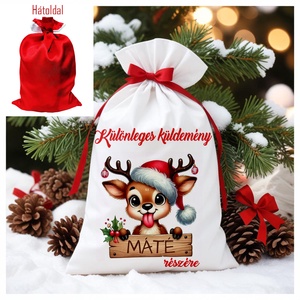 Névre szóló Mikulás zsák, Karácsony, Mikulás, Mikulás zsák, Fotó, grafika, rajz, illusztráció, MESKA