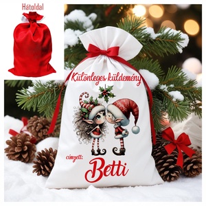 Névre szóló Mikulás zsák, Karácsony, Mikulás, Mikulás zsák, Fotó, grafika, rajz, illusztráció, MESKA