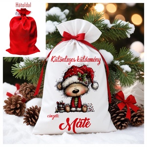 Névre szóló Mikulás zsák, Karácsony, Mikulás, Mikulás zsák, Fotó, grafika, rajz, illusztráció, MESKA