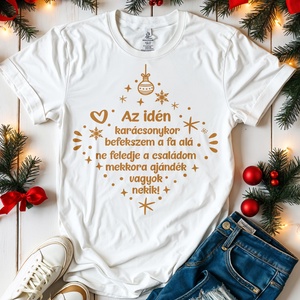 Karácsonyi póló, Ruha & Divat, Női ruha, Póló, felső, Fotó, grafika, rajz, illusztráció, MESKA