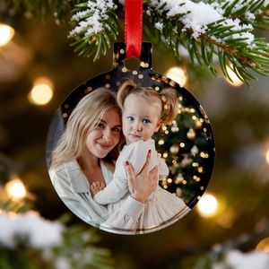 Akril karácsonyfadísz - saját fotóval - karácsony - karácsonyi lakásdekoráció - karácsonyfadíszek - Meska.hu