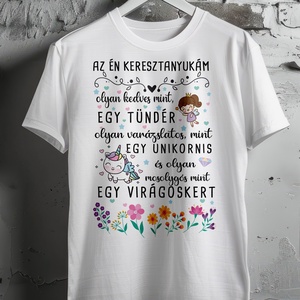 Keresztanyu póló, Ruha & Divat, Női ruha, Póló, felső, Fotó, grafika, rajz, illusztráció, MESKA