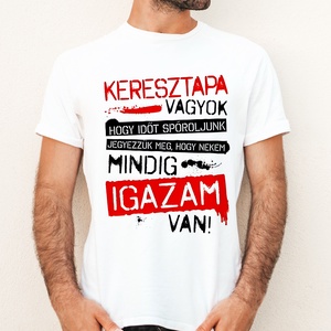 Keresztapa póló, Ruha & Divat, Férfi ruha, Póló, Fotó, grafika, rajz, illusztráció, MESKA