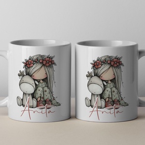 Karácsonyi bögre - saját névvel, Karácsony, Karácsonyi lakásdekoráció, Ünnepi asztaldekoráció, Fotó, grafika, rajz, illusztráció, MESKA