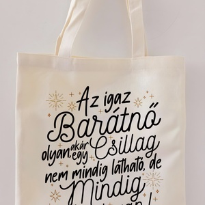 igazi barátnő vászontáska, Táska & Tok, Bevásárlás & Shopper táska, Shopper, textiltáska, szatyor, Fotó, grafika, rajz, illusztráció, MESKA