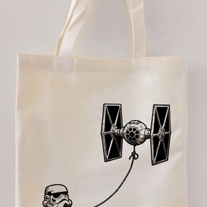 starwars vászontáska, Táska & Tok, Bevásárlás & Shopper táska, Shopper, textiltáska, szatyor, Fotó, grafika, rajz, illusztráció, MESKA