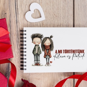 Emlékkönyv és fotóalbum - saját névvel - esküvő - emlék & ajándék - album & fotóalbum - Meska.hu