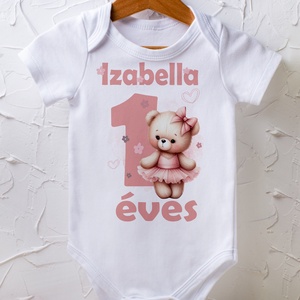 Szülinapi body - egyedi grafikával, Baba - mama, Babaruházat, Baba body, Fotó, grafika, rajz, illusztráció, MESKA