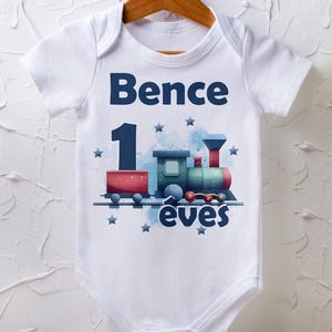 Szülinapi body - egyedi grafikával, Baba - mama, Babaruházat, Baba body, Fotó, grafika, rajz, illusztráció, MESKA