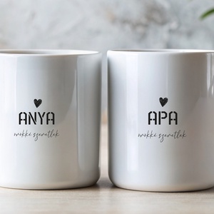 Páros bögre szett, Otthon & Életmód, Konyhafelszerelés, tálalás, Tálalás, Bögre & Csésze, Fotó, grafika, rajz, illusztráció, MESKA