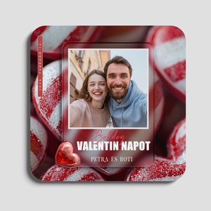 Valentin napi - hűtőmágnes saját fotóval - Meska.hu