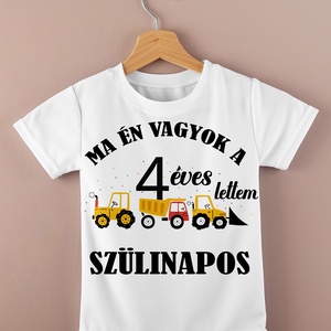 Szülinapi gyermek póló, Ruha & Divat, Gyerekruha, Póló, Fotó, grafika, rajz, illusztráció, MESKA