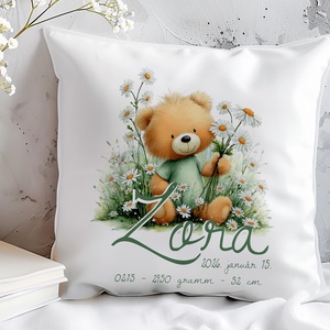 Babaköszöntő kispárna, Baba - mama, Babaszoba dekoráció, Gyerek díszpárna, Fotó, grafika, rajz, illusztráció, MESKA