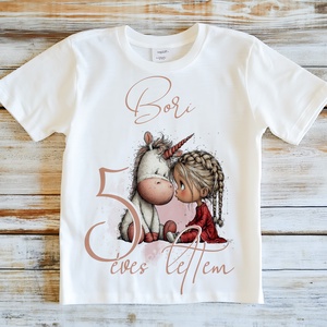 Szülinapi gyermek póló, Ruha & Divat, Gyerekruha, Póló, Fotó, grafika, rajz, illusztráció, MESKA