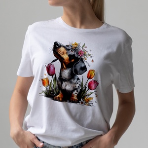  Tacsi-tavasz - póló, Ruha & Divat, Női ruha, Póló, felső, Fotó, grafika, rajz, illusztráció, MESKA