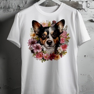 tavaszi kutyás póló - Meska.hu