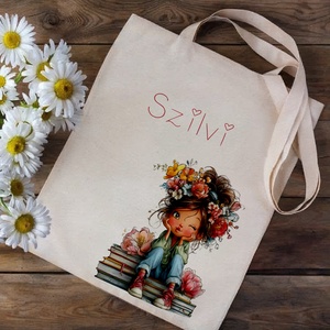 Névre szóló -  vászontáska - többféle grafikával, Táska & Tok, Bevásárlás & Shopper táska, Shopper, textiltáska, szatyor, Fotó, grafika, rajz, illusztráció, Szeretnél kitűnni a tömegből? Válaszd a stílusos, egyedi grafikával készült vászontáskákat! ⭐️
Mind..., MESKA