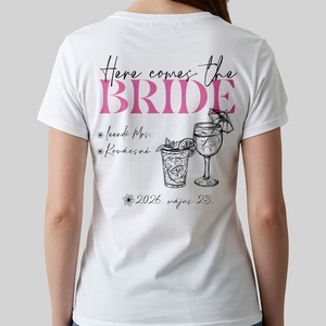 lánybúcsús póló, Esküvő, Lánybúcsú, Fotó, grafika, rajz, illusztráció, Egyedi grafikával készült póló, minőségi nyomtatással, puha tapintású és kényelmes viselet.
XS-XXL-..., MESKA