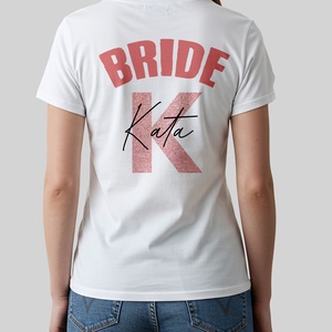 lánybúcsús póló - kétoldali nyomtatással - Meska.hu