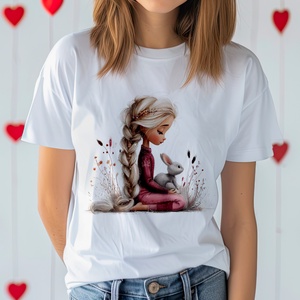 húsvéti nyuszis póló, Ruha & Divat, Női ruha, Póló, felső, Fotó, grafika, rajz, illusztráció, MESKA