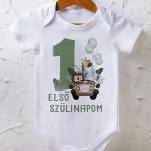 Szülinapi body - egyedi grafikával, Baba - mama, Babaruházat, Baba body, Fotó, grafika, rajz, illusztráció, MESKA