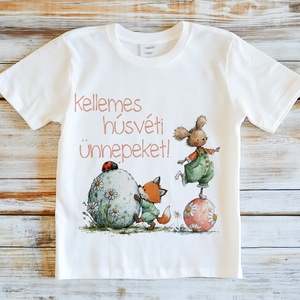 Húsvéti póló - gyerekeknek, Ruha & Divat, Gyerekruha, Póló, Fotó, grafika, rajz, illusztráció, MESKA