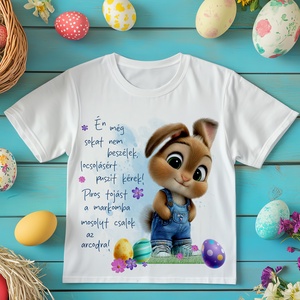 Húsvéti póló - gyerekeknek, Ruha & Divat, Gyerekruha, Póló, Fotó, grafika, rajz, illusztráció, MESKA